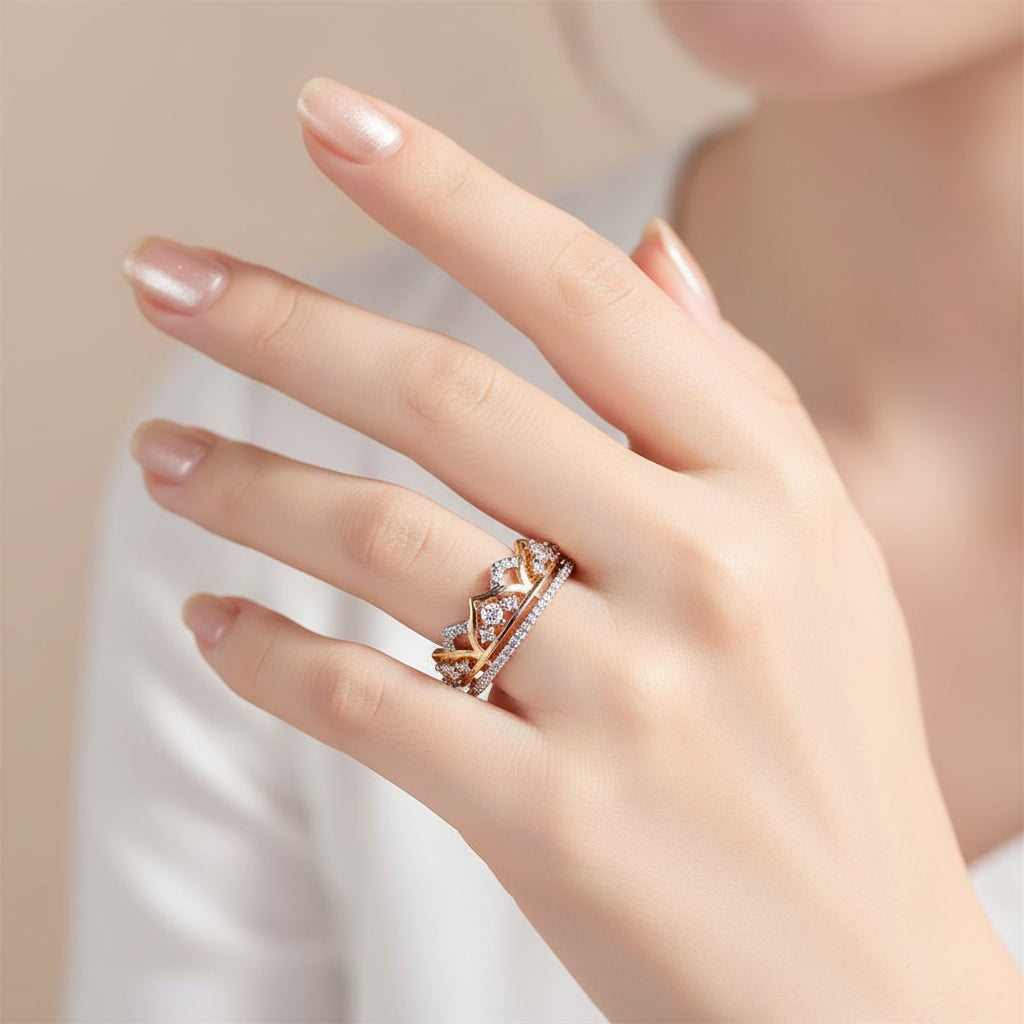 Zircon Crown Ring