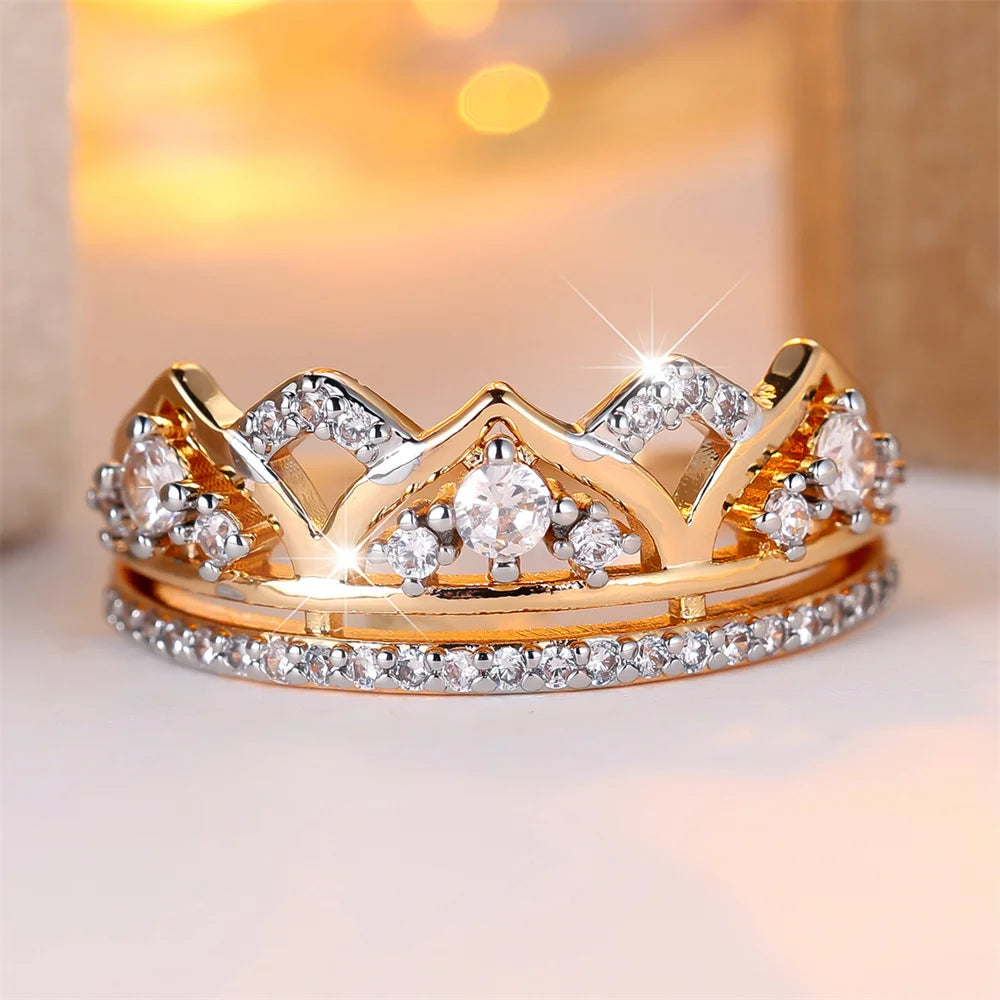Zircon Crown Ring