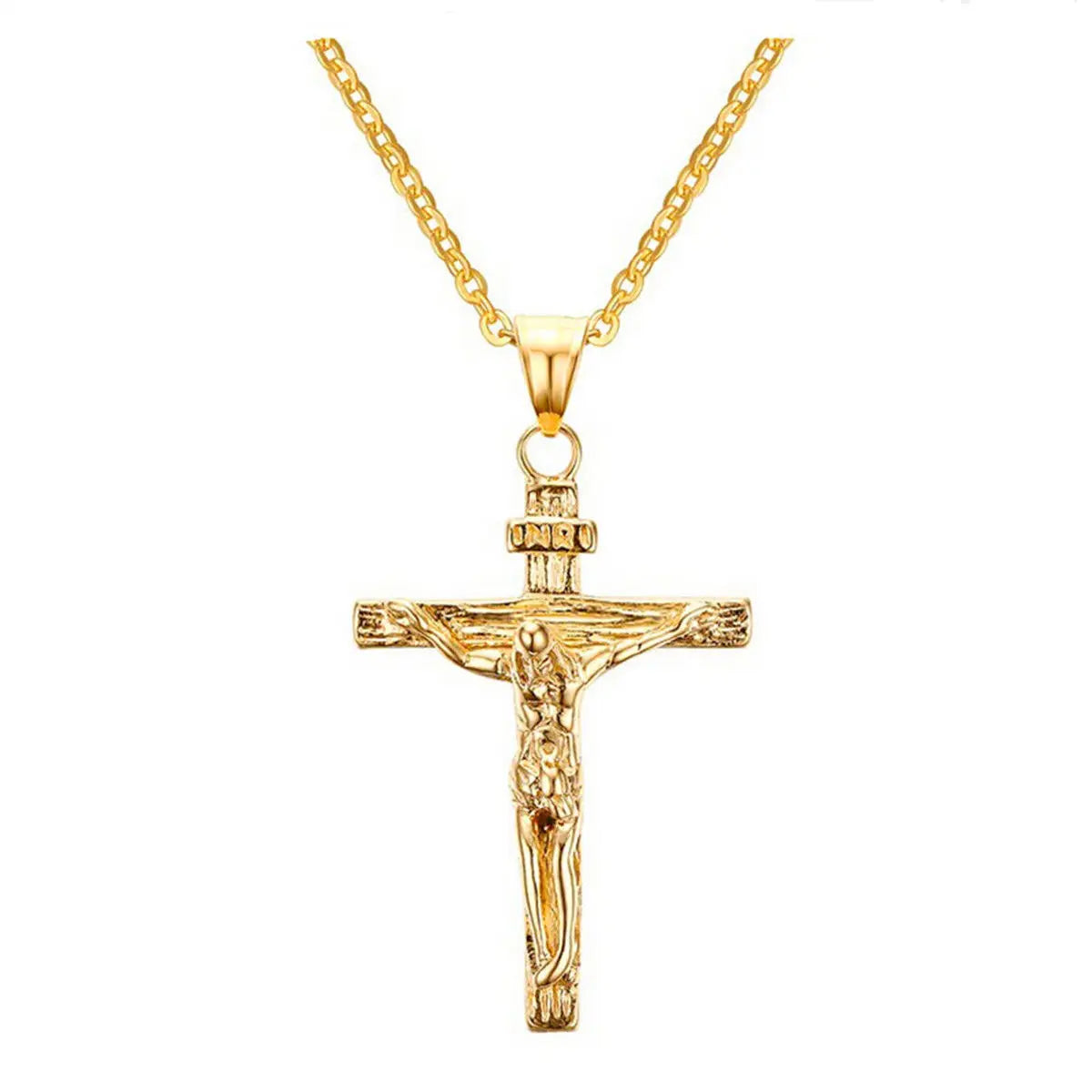Vintage Unisex Gothic Hollow Cross Necklace