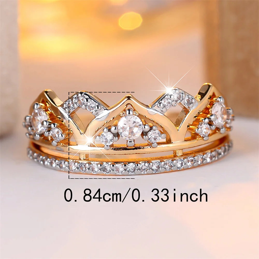 Zircon Crown Ring