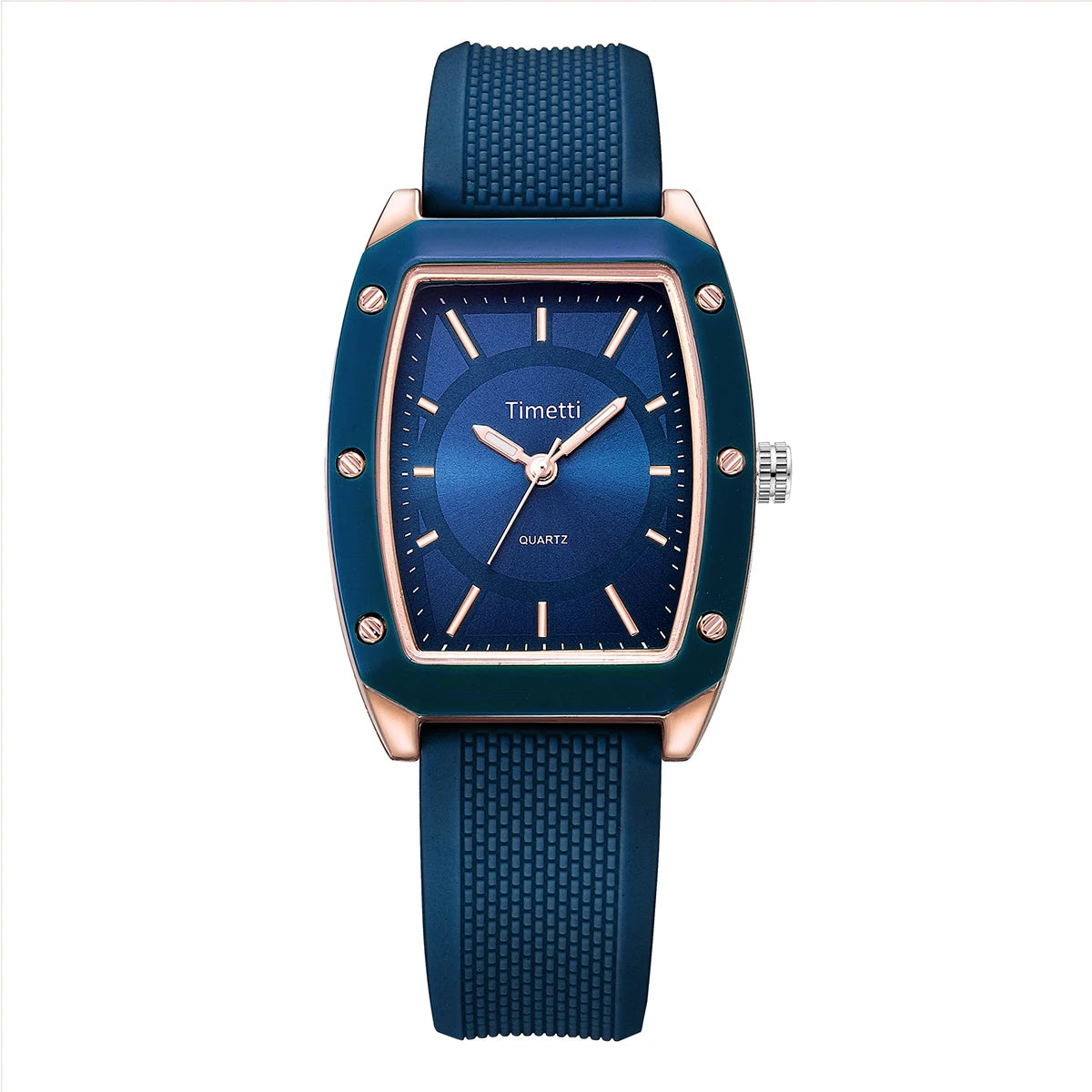 Trendy Square Silicone Quartz Watch