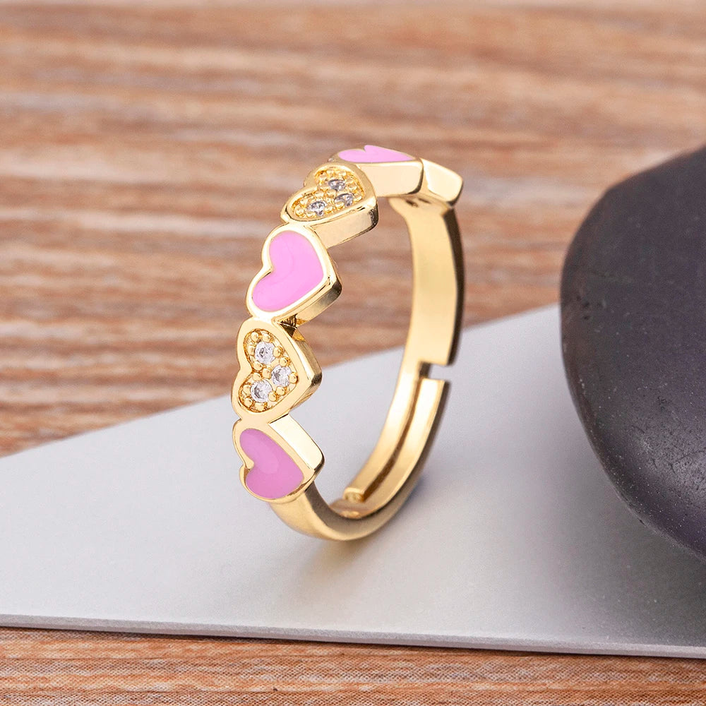 Candy Heart Adjustable Ring