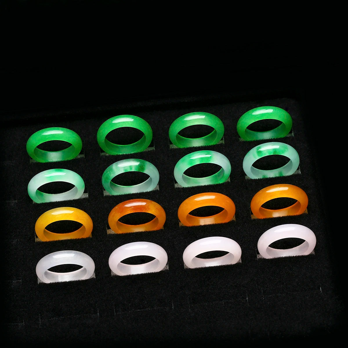Natural Jade Unisex Band Ring