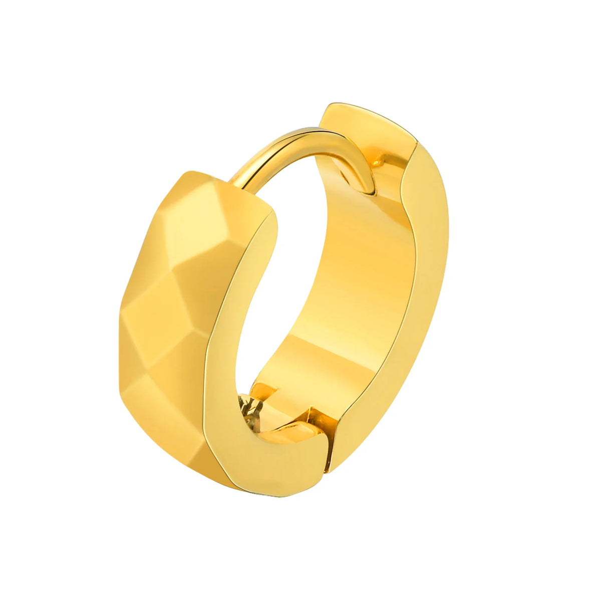Geometric Stainless Steel Hoop Earrings
