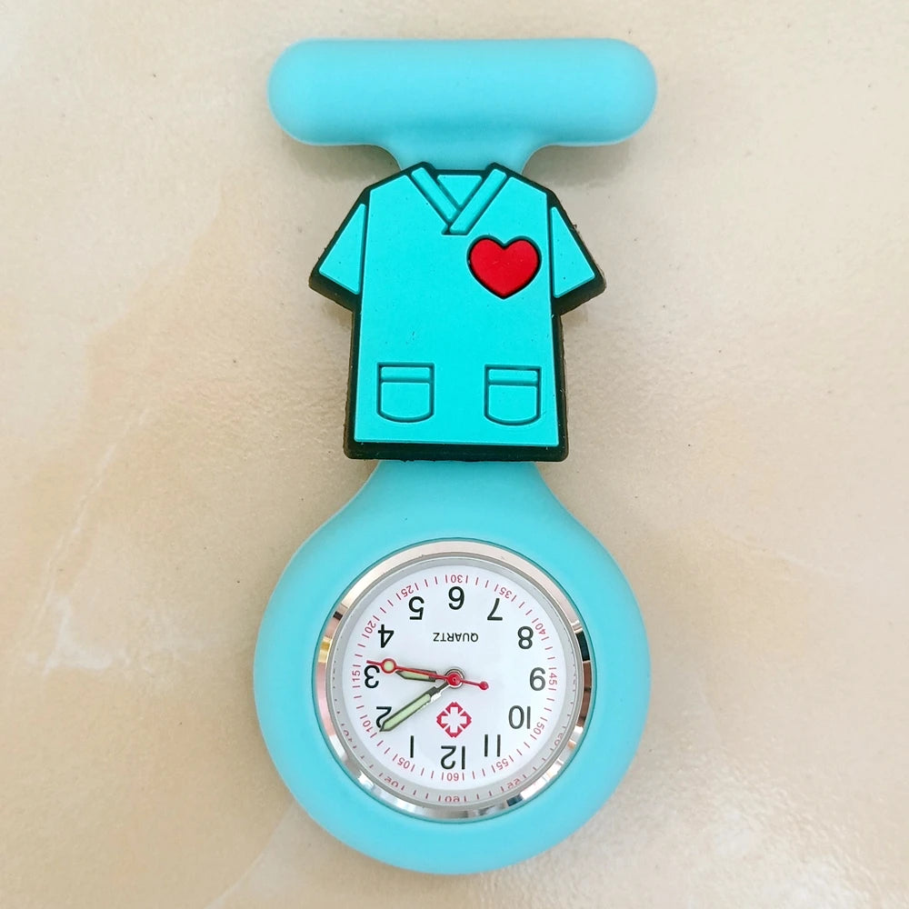 Cartoon Medical Silicone Brooch Watch