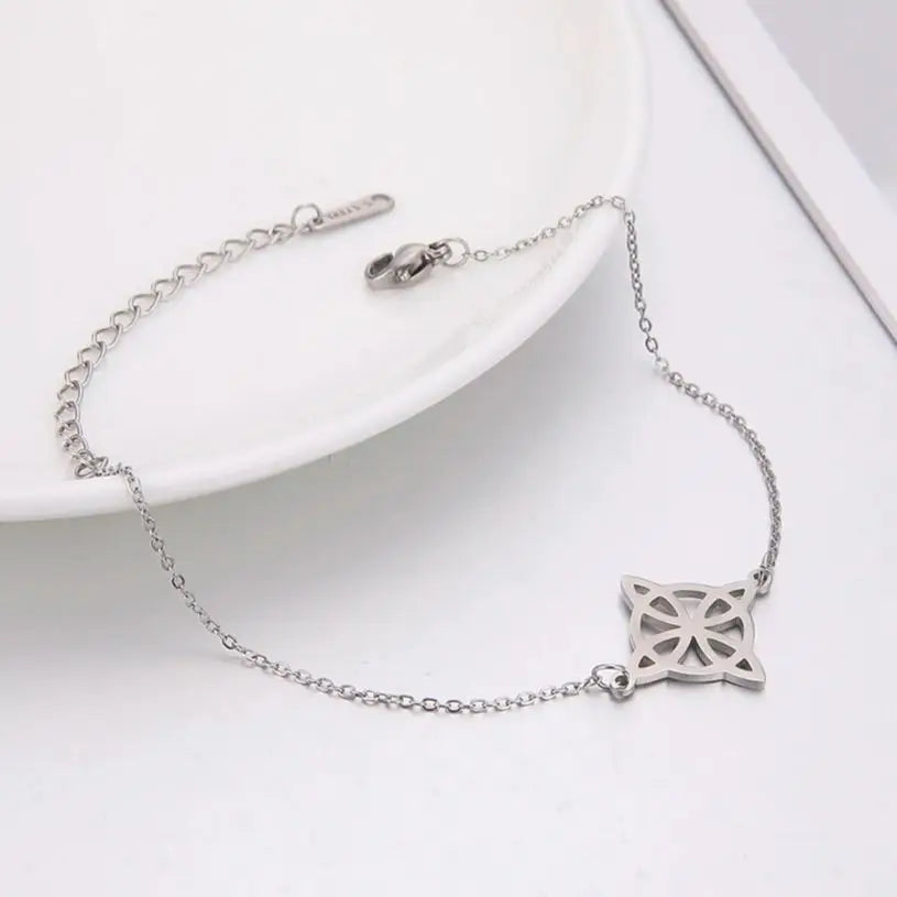 Celtic Knot Stainless Steel Anklet