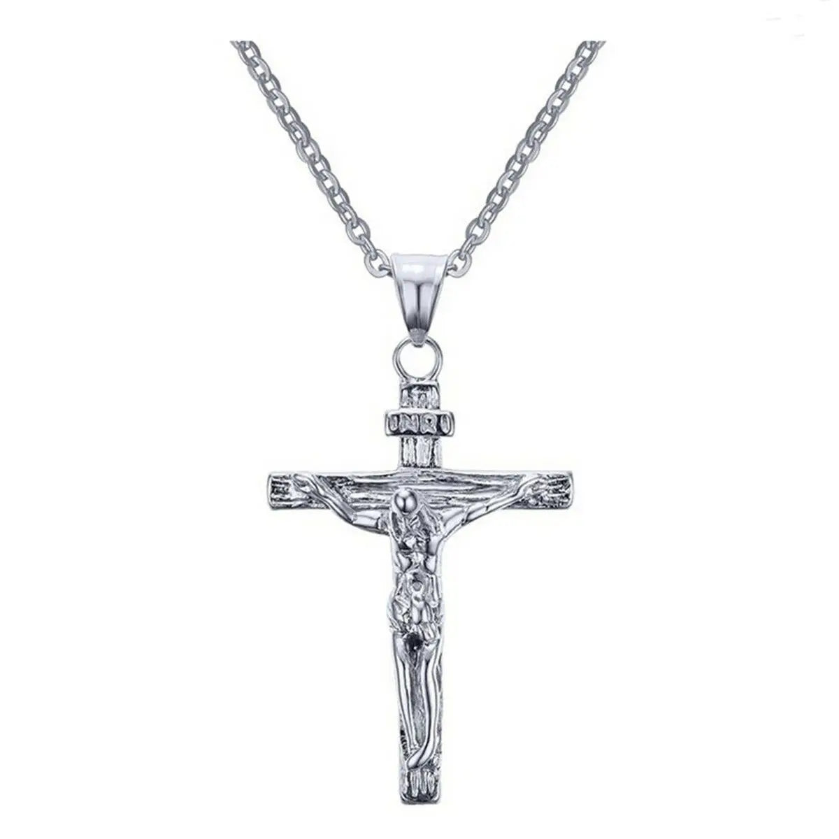 Vintage Unisex Gothic Hollow Cross Necklace