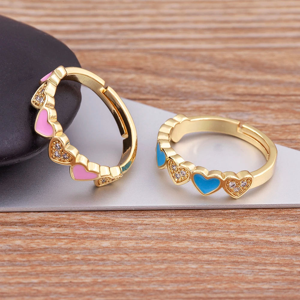 Candy Heart Adjustable Ring