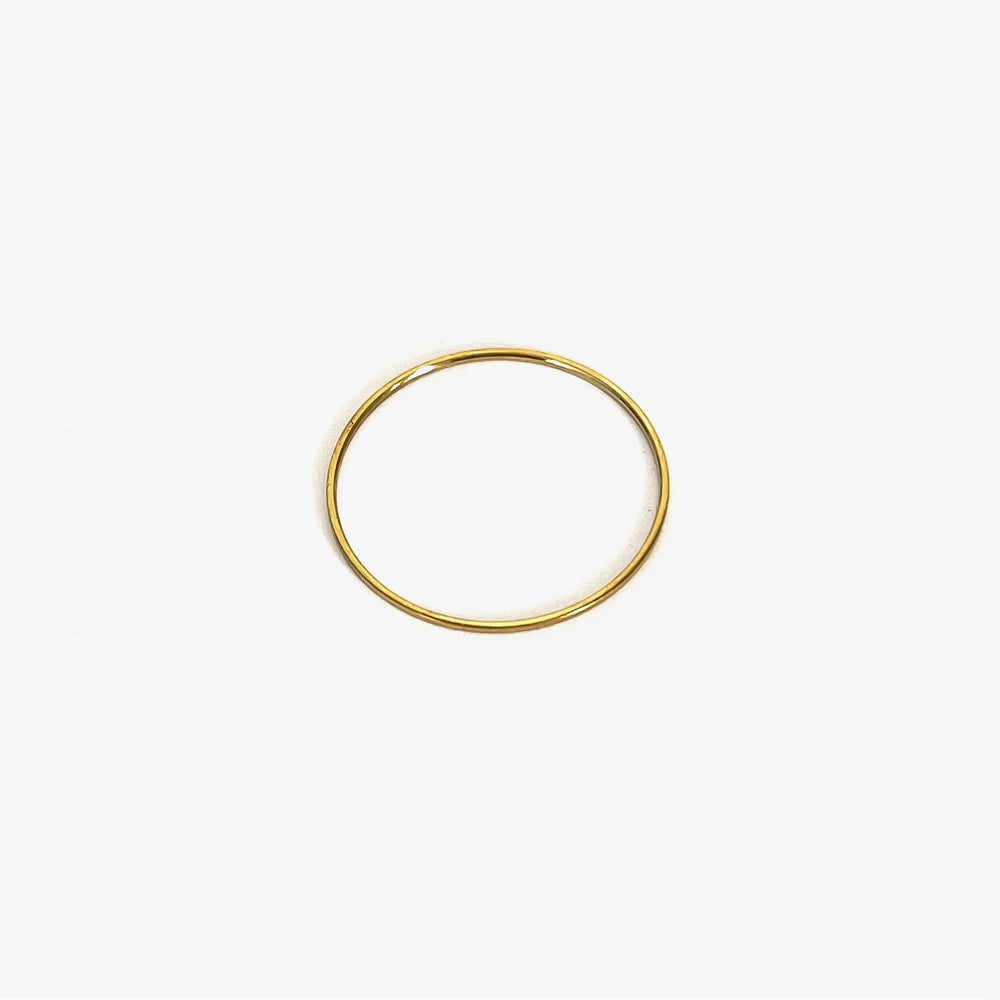 0.5mm Ultra-Thin Stainless Steel Gold Ring