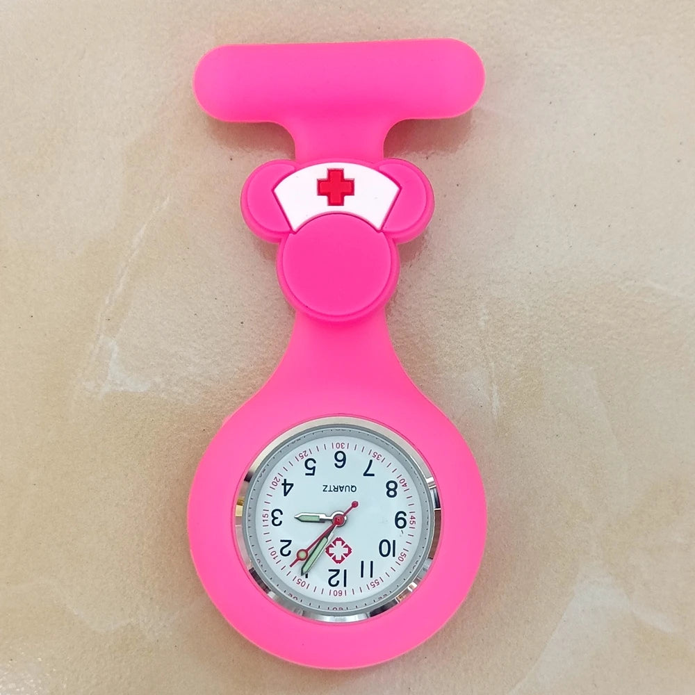 Cartoon Medical Silicone Brooch Watch