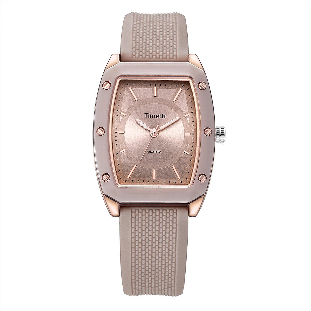 Trendy Square Silicone Quartz Watch