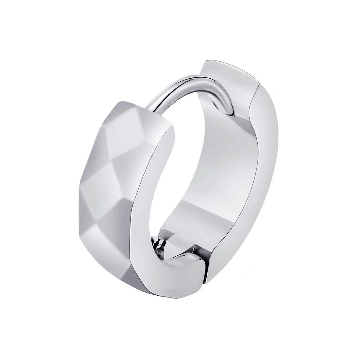 Geometric Stainless Steel Hoop Earrings