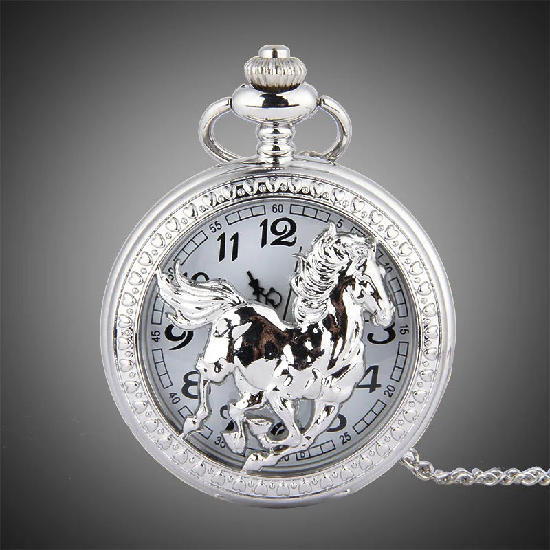 Vintage Horse Pocket Watch