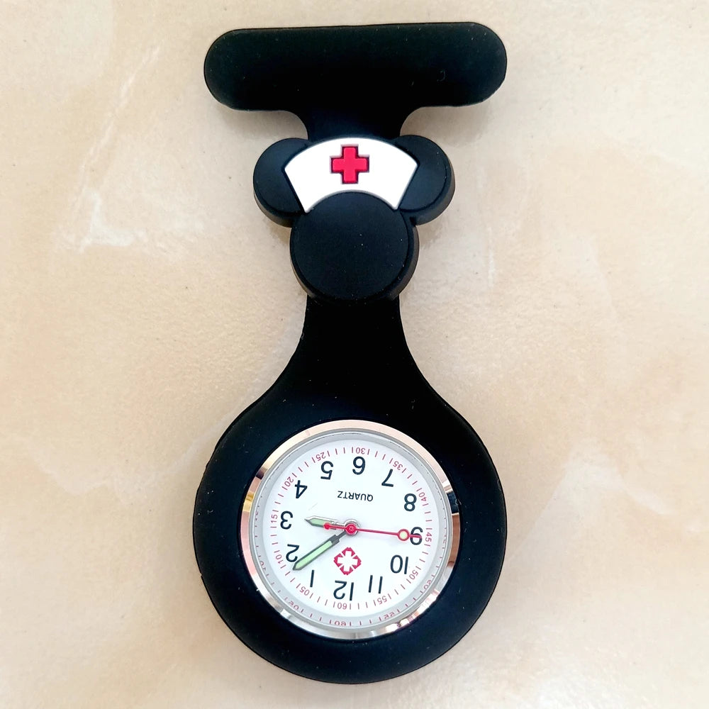 Cartoon Medical Silicone Brooch Watch