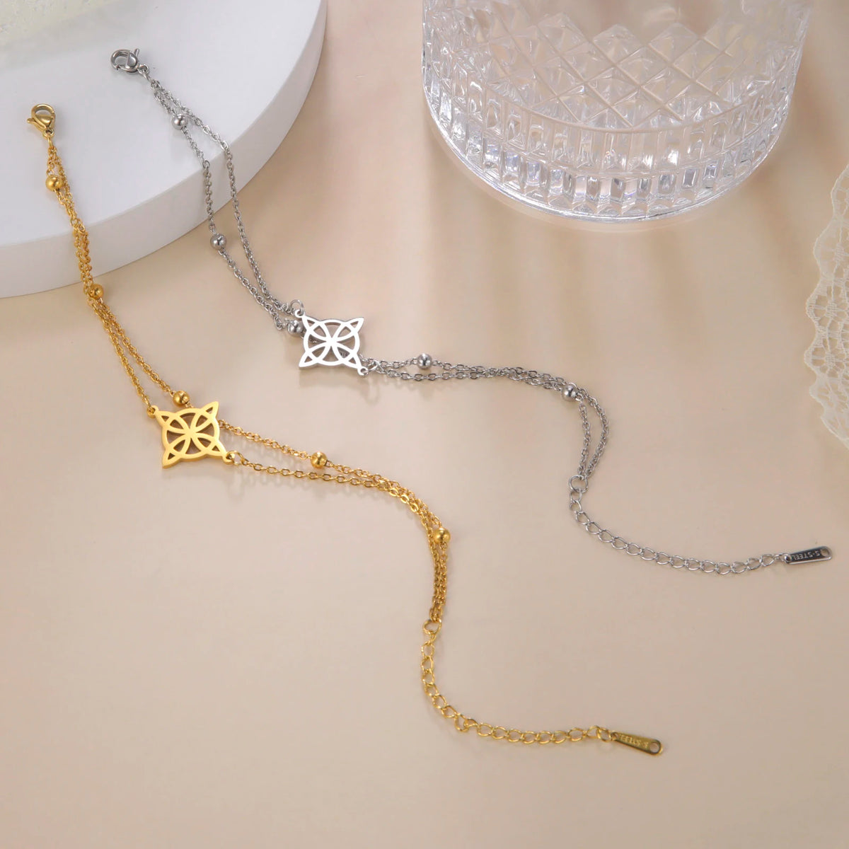 Celtic Knot Stainless Steel Anklet