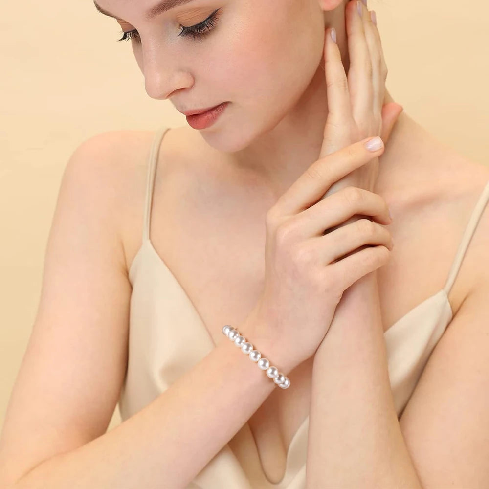 925 Sterling Silver Real Pearl Bracelet