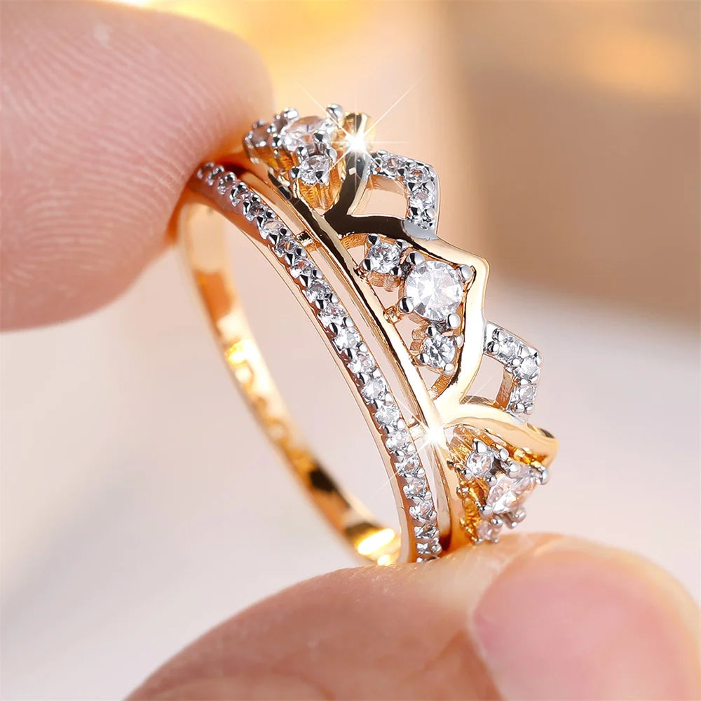 Zircon Crown Ring
