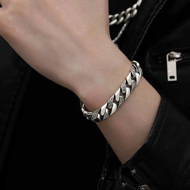 Stainless Steel Punk Motorcycle Bracelet