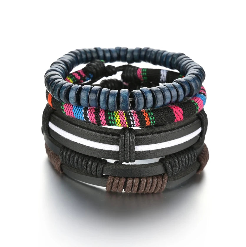 Men’s Life Tree & Wood Bead Bracelets