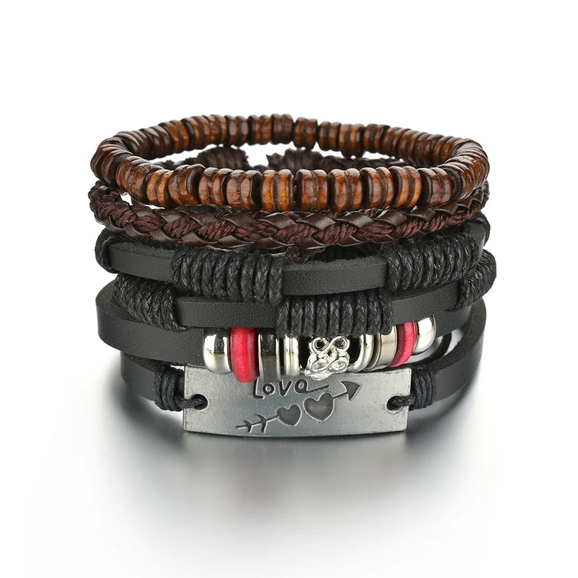 Men’s Life Tree & Wood Bead Bracelets