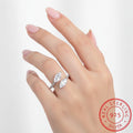 925 Sterling Silver Moissanite Ring