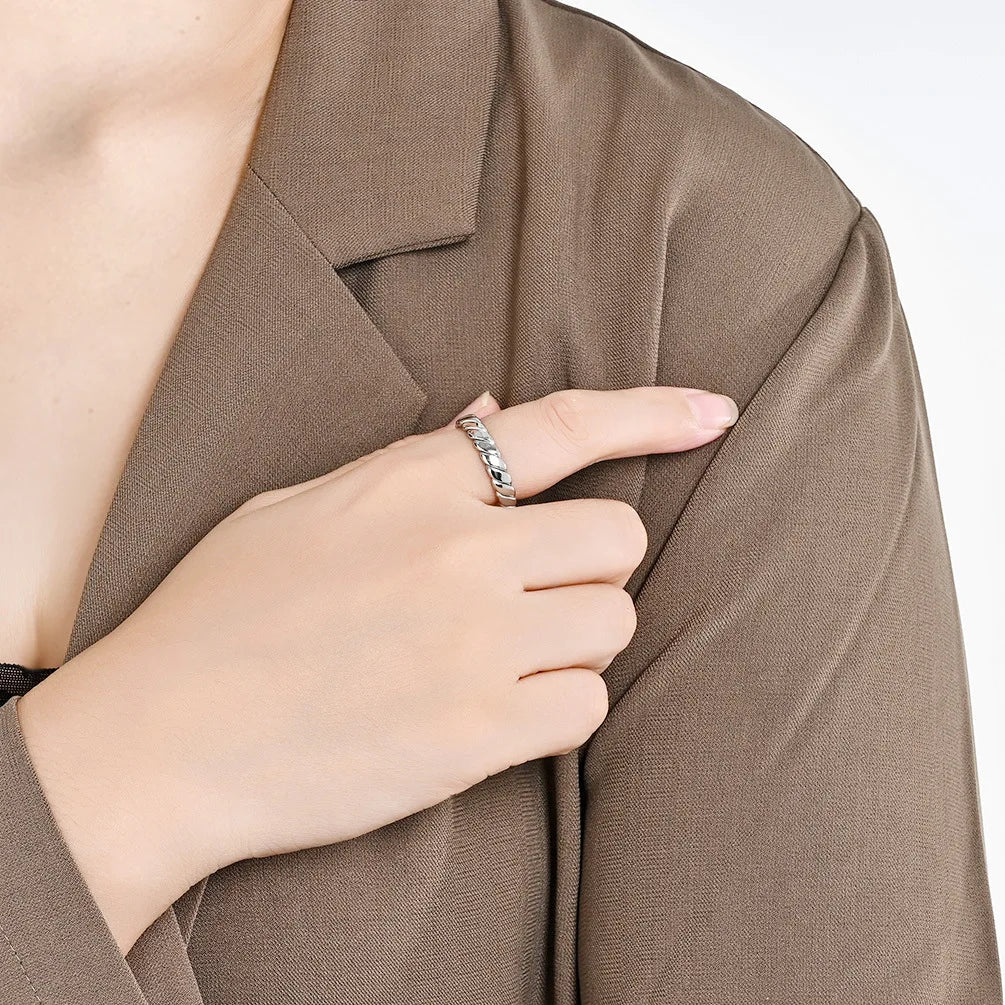 Simple Gold-Plated Geometric Ring