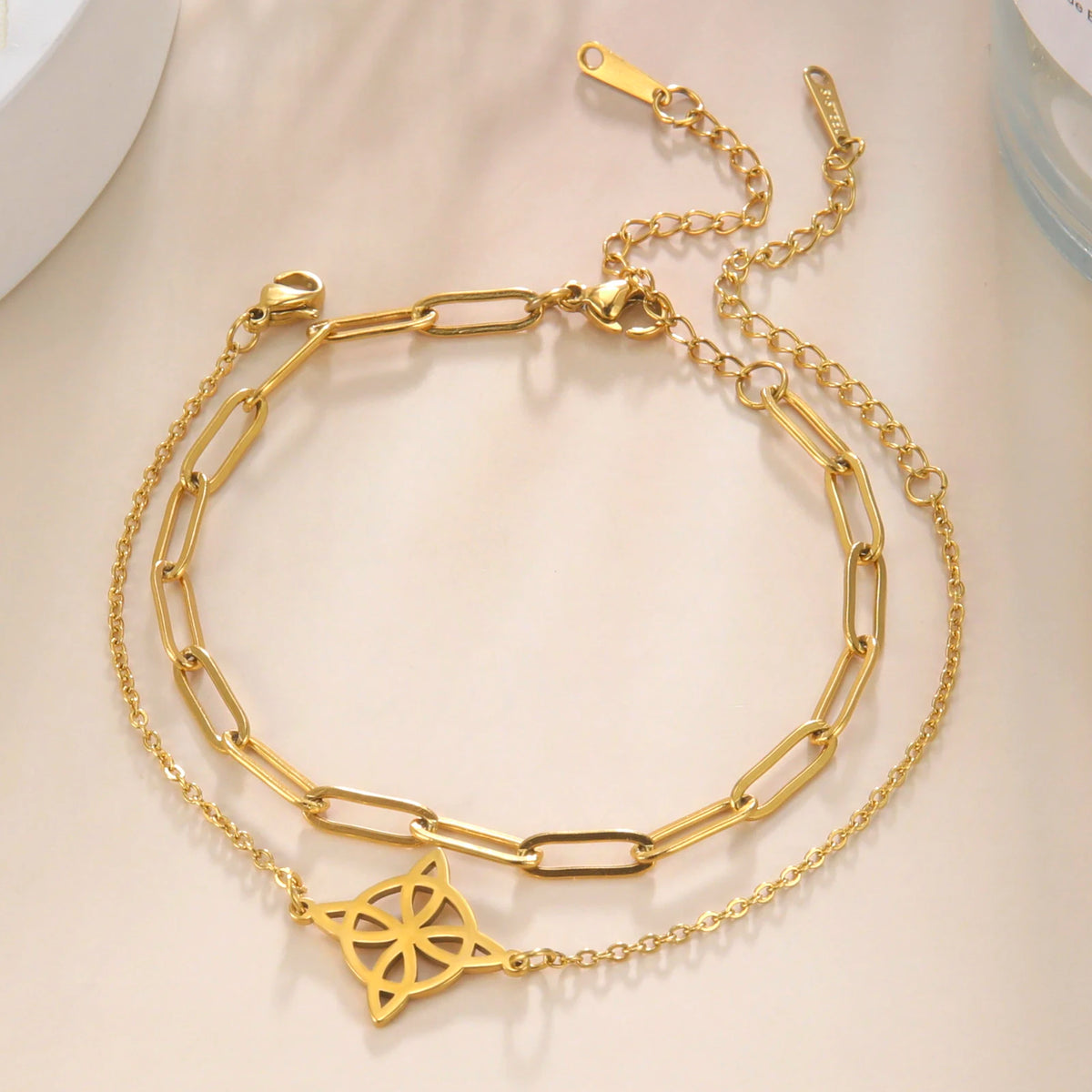 Celtic Knot Stainless Steel Anklet
