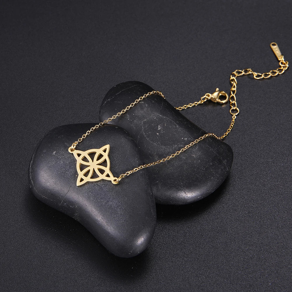 Celtic Knot Stainless Steel Anklet