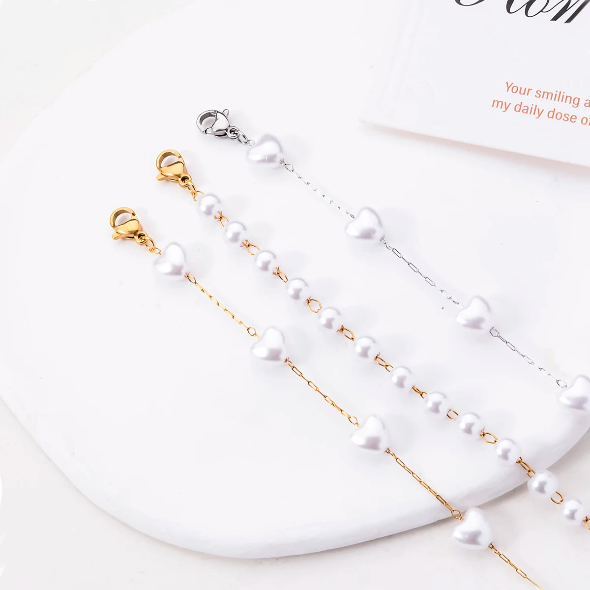 Pearl Bead Chain Bracelet/Anklet
